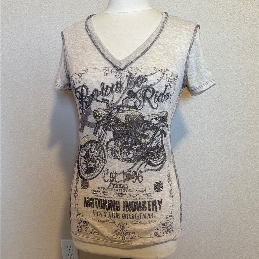 *NEW - VOCAL MOTORCYCLE SHORT SLEEVE TEE (sz med)